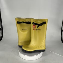 DUNLOP ONGUARD PVC YELLOW SLICKER 17" CLEATED OUTSOLE / 88050