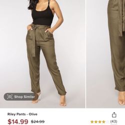 Olive Pants Size S