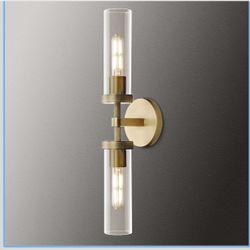 Brass Knurled Wall Sconces light - bathroom lights