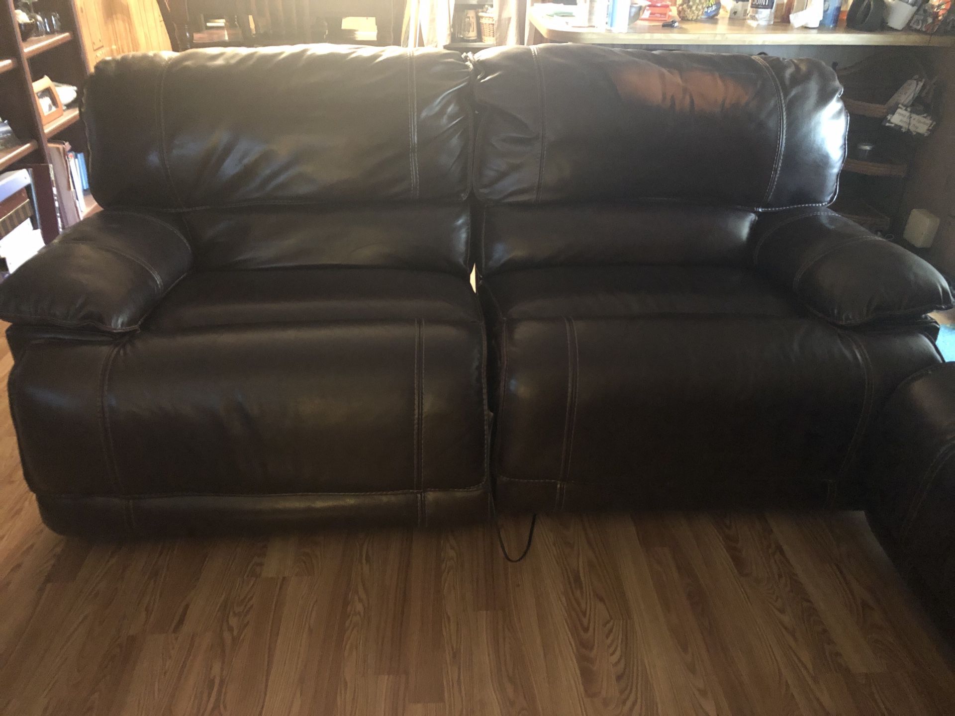 Dark brown couches (2)