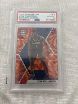 2019 Panini Mosaic Zion Williamson  Reactive Orange 