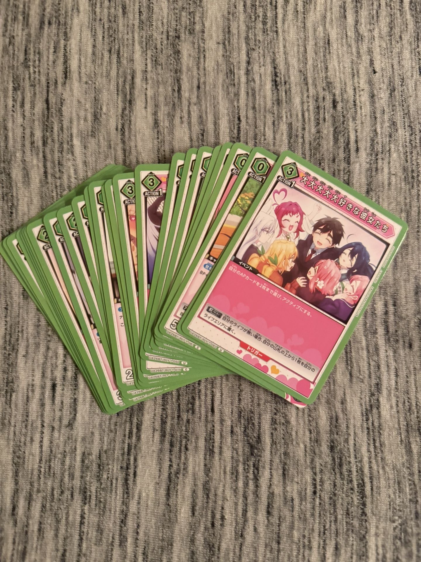 Union Arena 100 Girlfriends That Really Really Love You Trading Card Game