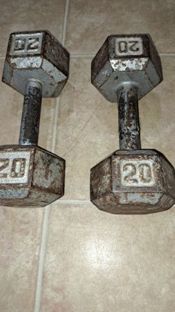 $50 - 2 -20lb. Dumbells