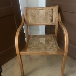 Vintage Wood and Ratan Chair 