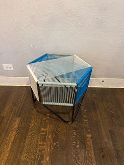 Hexagonal Woven Wire Side Table