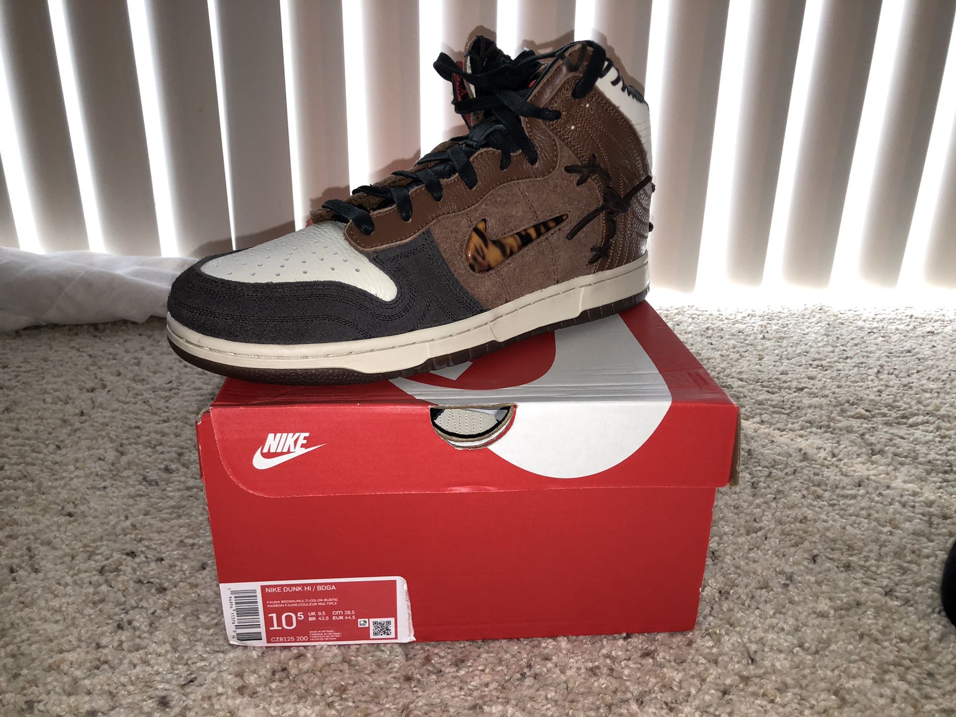Bodega Nike Dunk High Size 10