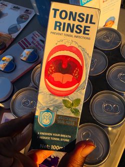 Tonsil rinse mouth wash