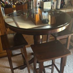 Barstool Table With Barstools