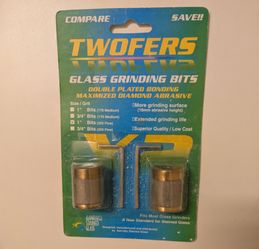 Aanraku Twofers Stained Glass Grinder Bits 1 inch Fine 220 Grit
