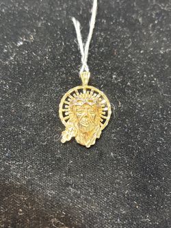 14k Jesus pendant