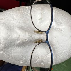 Kate spade glasses prescription frames gold blue polka dot 