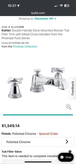 Kohler Pinstripe Roman Tub