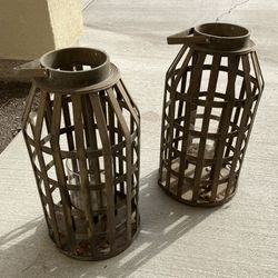 Outdoor candleholders