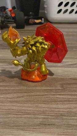 SKYLANDERS Trap Team Wildfire Trap Master Fire Element Figure Pre-Owned
