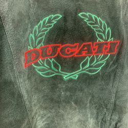 Rare Vintage Ducati Leather Motorcycle Jacket 