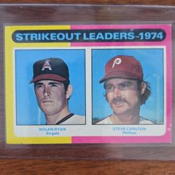 1975 Topps Nolan Ryan Strike Out Leaders 