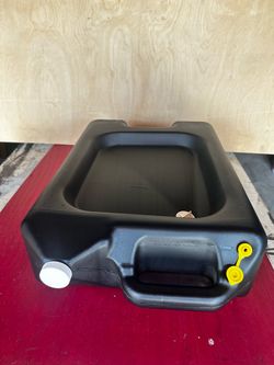 Black Plastic Oil Drainer container 15 qt