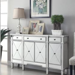 Wine Cabinet With 4 Drawers With Mirror Panels! Best Prices!