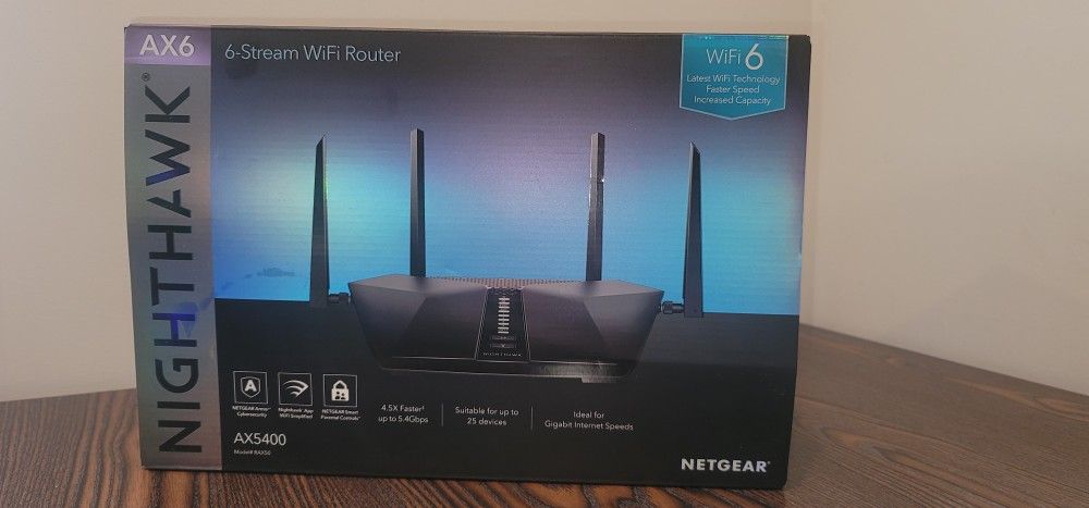 NETGEAR Nighthawk 6-Stream Dual-Band WiFi 6 Router
