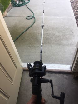 Diawa rod with Shimano real
