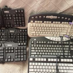 6 Computer Keyboard 3 -Dell ,Compaq , Microsoft , Gateway Original $40  Selling For Best Offer $30/ 1
