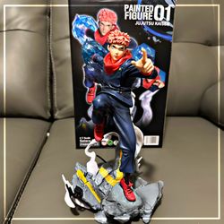 Jujutsu Kaisen Anime Figure Satoru Gojo VS Itadori Yuji Action Figurine 28cm PVC