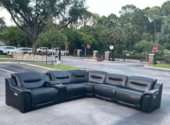 Couch/Sofa Sectional - Electric Recliners - Black - Delivery Available 🚛