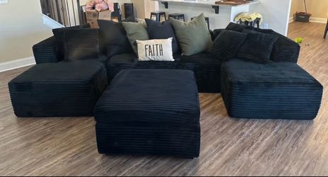 Boneless Velvet Sectional