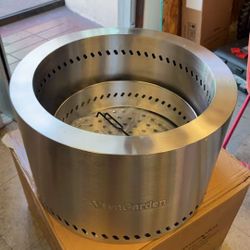 20 Inch Smokeless Fire Pit with Removable Ash Pan, Fire Pits for Outside Wood Burning, Portable Bonfire Outdoor Firepit, Waterproof Bag & Poker Includ