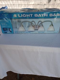 Barra De 4 Lámparas Para Baño