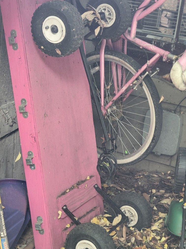 Beach Cruiser Bike And Wagon