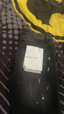 Purple jeans size 32,  black, white