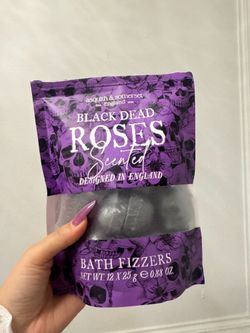 Asquith & Somerset Black Dead Roses Scented Bath Fizzers 12 Count 0.88 Oz Each