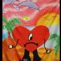 Bad Bunny Throw Blanket And Hoodie 