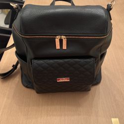 Petit Monaco Diaper Bag Backpack by Luli Bebe - Black Color