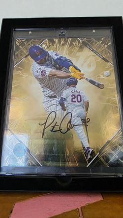 Pete Alonso Signed Fanatics Under Wraps Emanate 8x10 Auto Gold Parallel /50 Mets