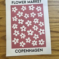 Flower Market Poster 12x16