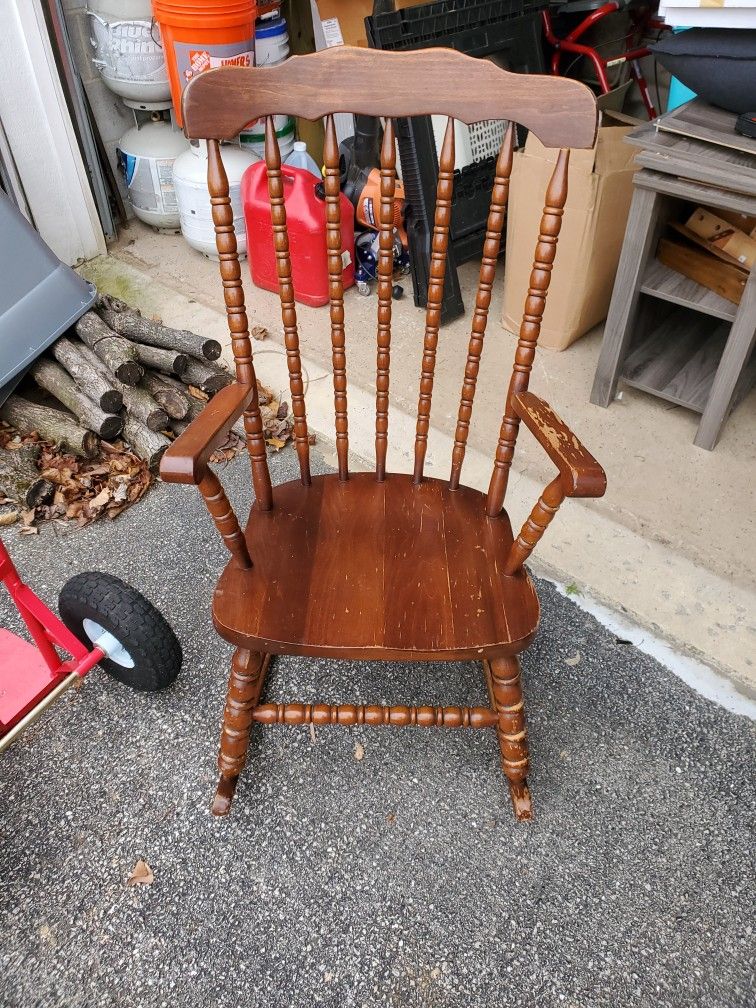 Vintage Wooden Rocking Chair