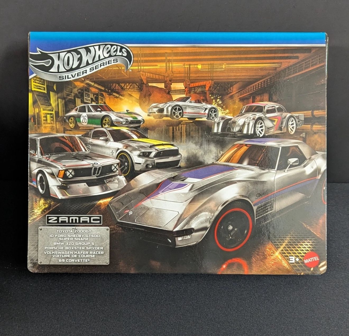 HOTWHEELS SILVER SERIES 6PACK 2026 ZAMAC BOX OF 6  2026 Hot Wheels Silver Series ZAMAC 6 Pack 