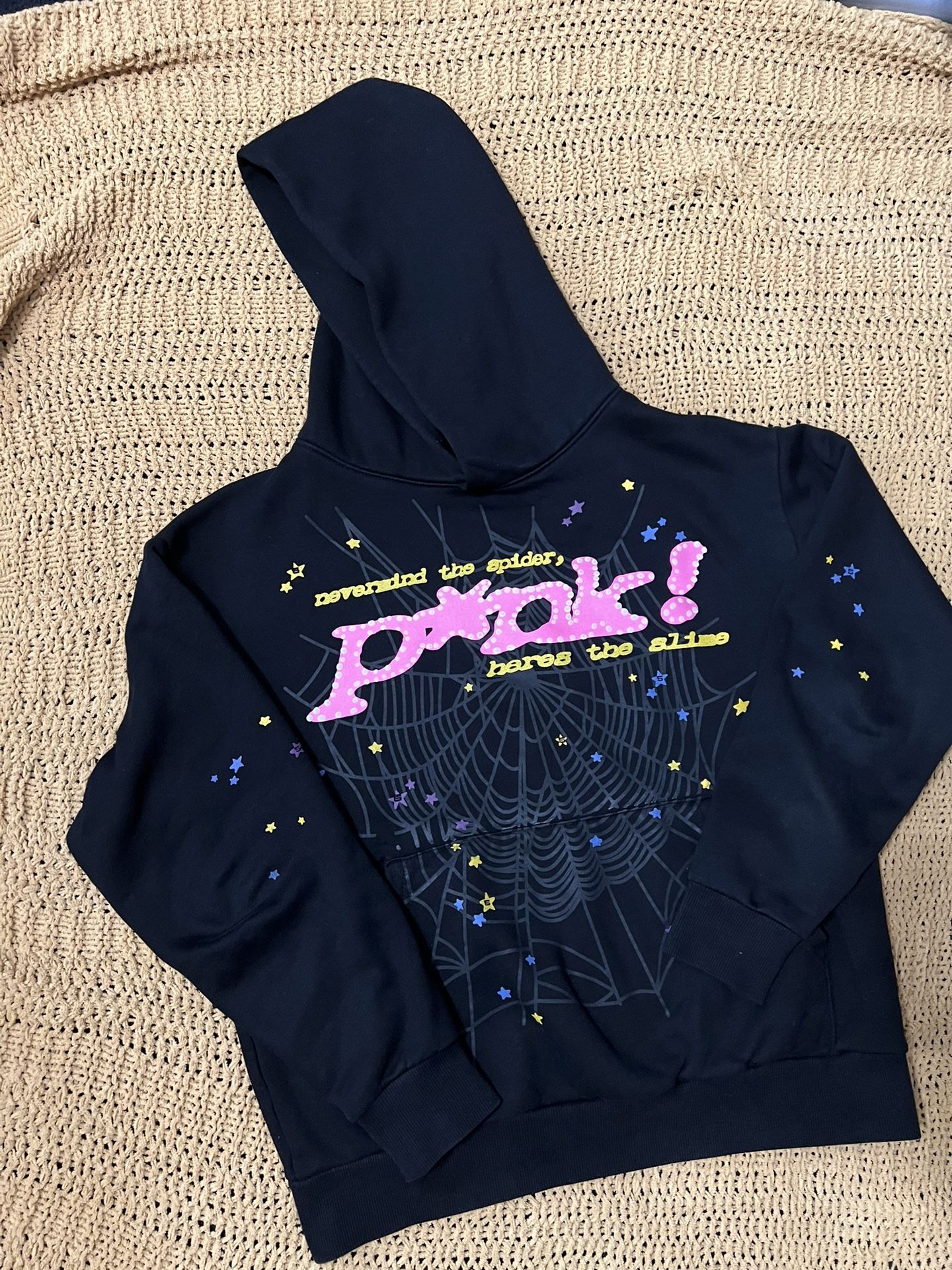 Men’s Small Spider Hoodie Black