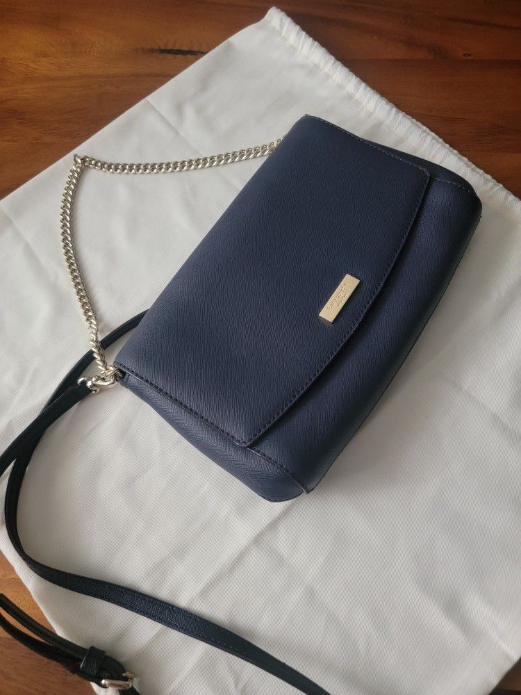 Kate Spade Navy Blue Crossbody Purse Bag Clutch for Sale in