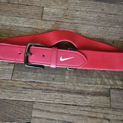 NIKE RED ELASTIC STRETCH UNISEX BELT