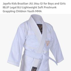 Jayefo Kids Brazilian Jlu Jitsu Size Ko