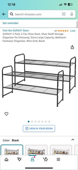 2 Pack Shoe Rack Unopened