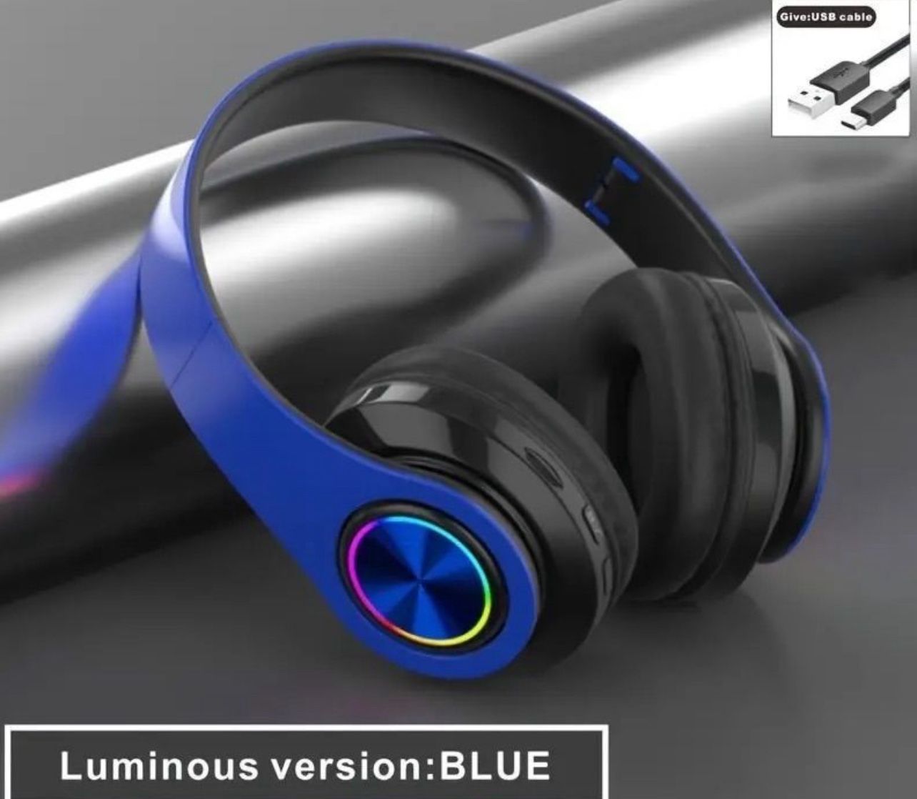 B39 Head-Mounted Sports Wireless Luminous Bluetooth Headphones - New