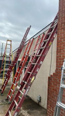 2-16’ Extension Ladders Fiberglass