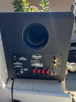 Klipsch subwoofer for surround sound theater system
