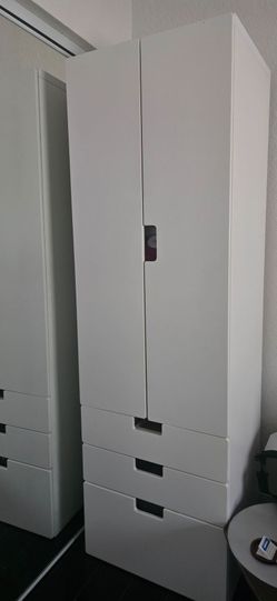 Wardrobe and bench storage