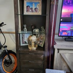 2 Shelving Units With Lights