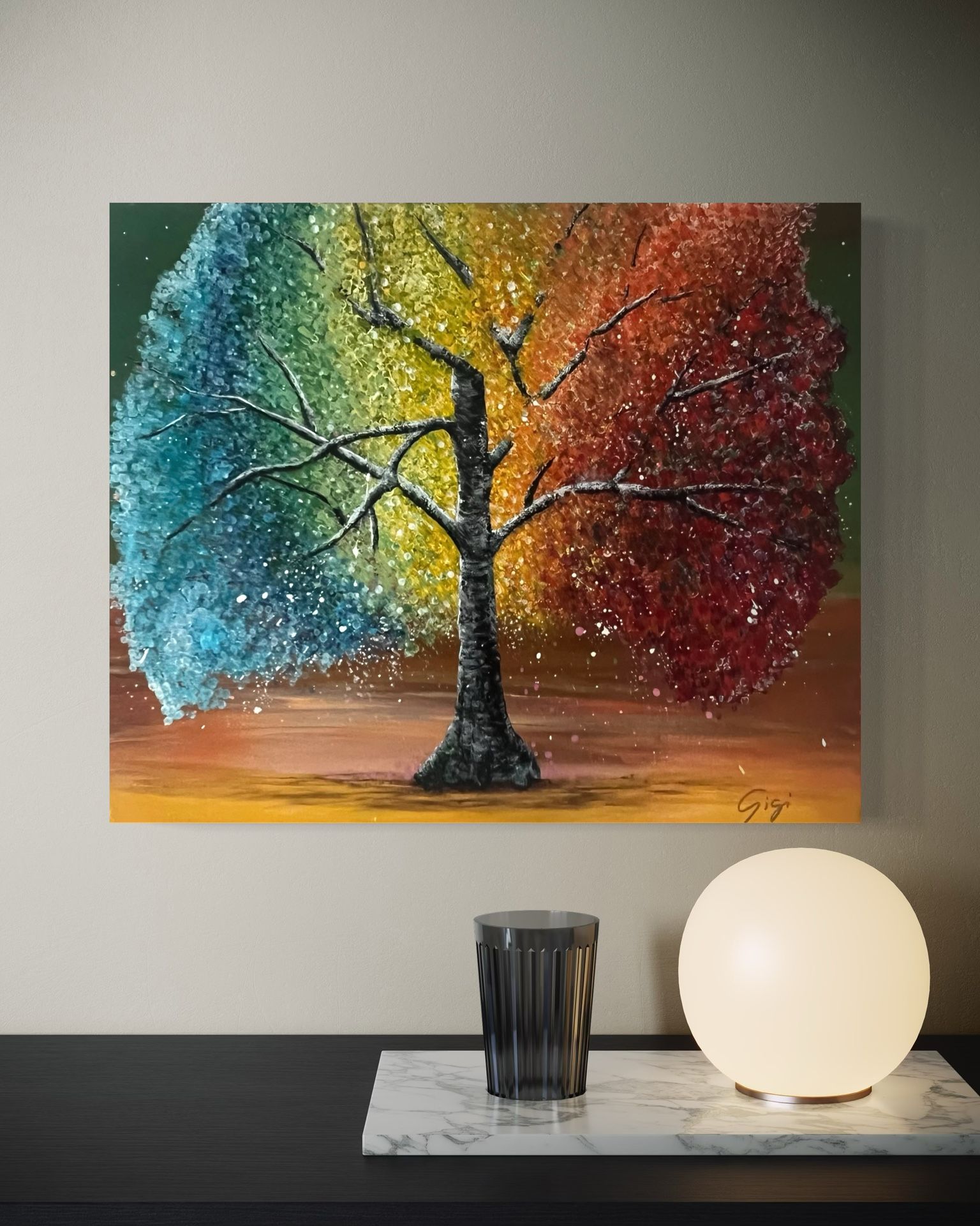 ✨ paintings By Gigi✨. 14 x 18. Three of life.